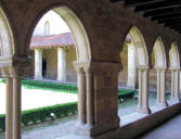 flaran : l'abbaye, son cloître et jardin