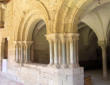 flaran : l'abbaye, entrée de la salle capitulaire