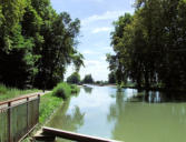 Moissac : canal et verdure