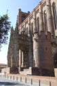 Albi : la cathédrale,baldaquin et tour côté droit