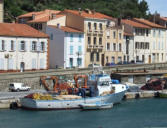 Port Vendres : le port de pêche-chalutier à quai