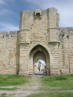 Aigues Mortes : porte des remparts vue extérieure