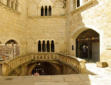 Rocamadour-esplanade du sanctuaire-vue sur l'escalier