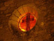 Rocamadour-chapelle de l'hospitalet la nuit-oeil de boeuf