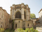 Cahors-façade arrière de la cathédrale Saint Etienne