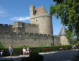 Carcassonne-enceinte droite de la porte narbonnaise