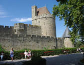 Carcassonne-enceinte droite de la porte narbonnaise