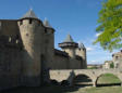 Carcassonne-pont d'entrée du château comtal
