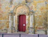 Nogaro :collégiale Saint-Nicolas,portail et tympan
