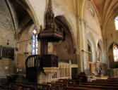 Marciac : la chaire de l'église Notre Dame de l'assomption, 