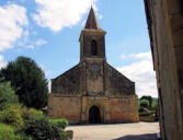 Tillac : église Saint Jacques le Majeur, façade principale
