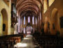 Moissac : église abbatiale Saint Pierre, la nef, l'orgue, le choeur