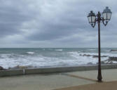 saintes maries de la mer-mer, réverbère, promenade