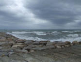 saintes maries de la mer-enrochement, mer, méditerrannée