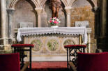 Forcalquier : autel de chapelle latérale de la cathédrale Dame du Bourguet