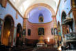 gordes :église saint firmin, nef principale et le choeur
