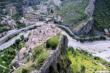 entrevaux : le village vue depuis la citadelle haute