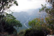 vue des gorges du verdon dans la brume