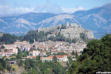 sisteron : vue sur la citadelle et le village