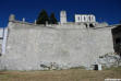 sisteron : la citadelle,mur d'enceinte