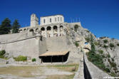 sisteron : la citadelle, guérite du pont du diable, remparts