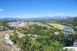 sisteron : vue du paysage depuis la citadelle avec la durance