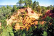 Roussillon : paysage des carrières d'ocre