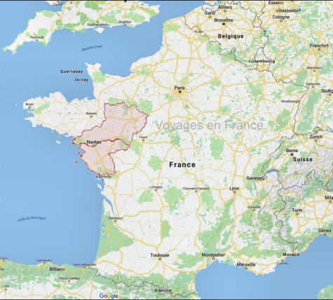 Carte France et région Pays de Loire