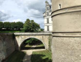 le Lude ( château ) : pont en pierre anse de panier