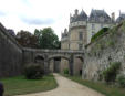 le Lude ( le château ) : au fond des douves sèches