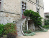 l'escalier monumentale du château de la Guignardière à Avrillé