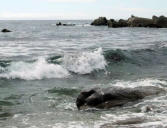 Le Croisic - vagues à l'asasut des rochers