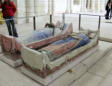 Abbaye de Fontevraud : gisants d'Aliénor d'Aquitaine et Henri II
