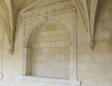 Abbaye de Fontevraud : salle capitulaire, détails du mur extérieur