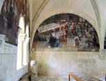 Abbaye de Fontevraud : salle capitulaire, scène de la vie de jésus