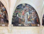 Abbaye de Fontevraud : salle capitulaire, scène de la vie de jésus