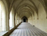 Abbaye de Fontevraud :le cloître, galerie