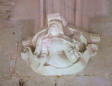 Abbaye de Fontevraud : statue de support des arcs boutants de voute