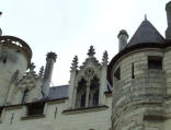 Saumur : le château, vue des toits