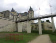 Saumur : fortifications et entrée du château