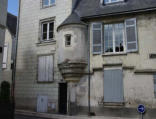Saumur : échauguette dans le quartier ancien de la ville