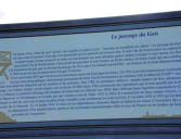 Beauvoir sur Mer - Passage du Gois, panneau explicatif