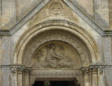 Pornic - église Saint Gilles-tympan du portail