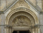 Pornic - église Saint Gilles-tympan du portail