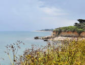 Saint Denis d'Oléron : la côte vers le phare de chassiron 