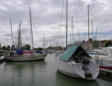 Mortagne en Gironde : voiliers en attente