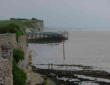Talmont sur Gironde : la côte avec ses carrelets