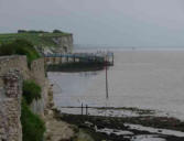 Talmont sur Gironde : la côte avec ses carrelets