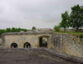 Brouage : la porte royale vue de l'intérieur de la citadelle