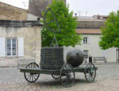 rochefort : chariot transport de poudre